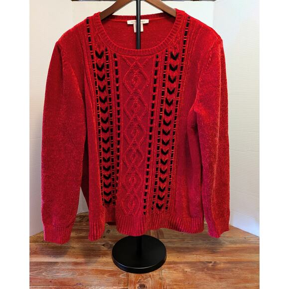Allison Daley Chunky Red Sweater - Picture 6 of 10